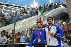 بازگشت تیم ملی کشتی فرنگي‌ به كشور